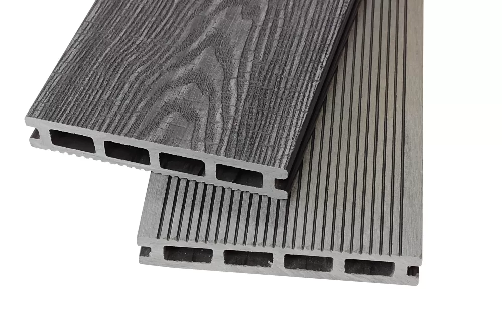 Доска террасная NEXTWOOD® Vintage (24х146х3000 мм), 3D+вельвет, Multicolor Gray