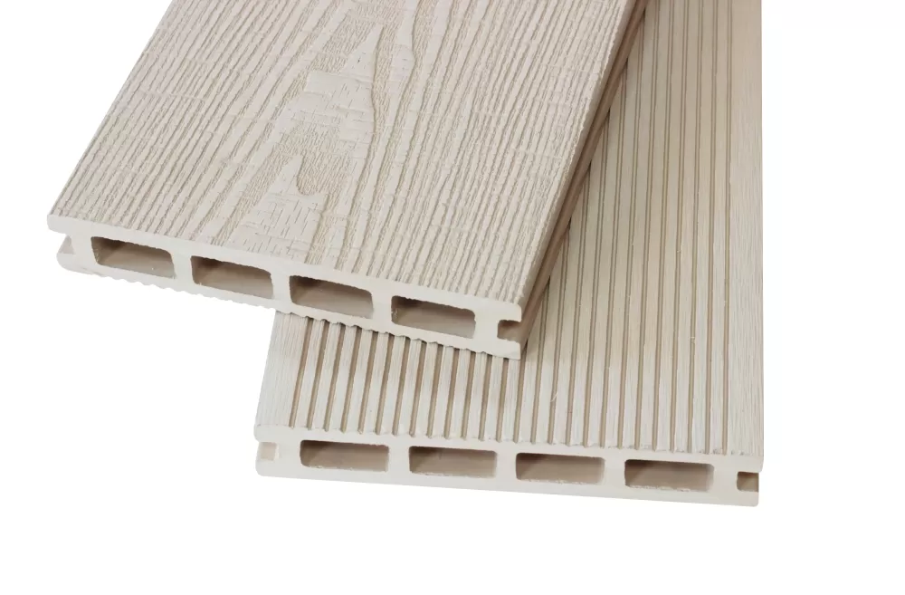 Доска террасная NEXTWOOD® Vintage (24х146х3000 мм), 3D+вельвет, White